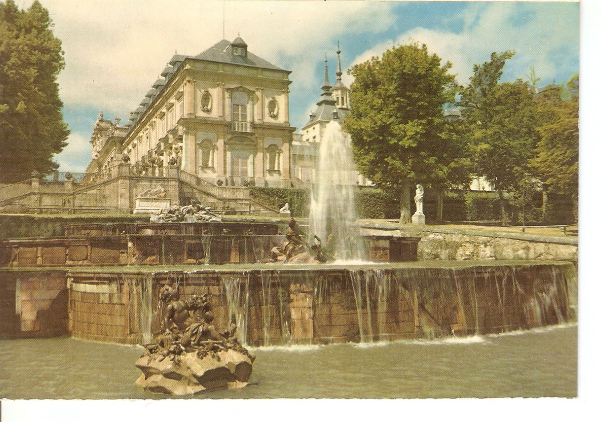 Postal 038218 : La Granja de San Ildefonso (Segovia). Fuente de la Selva y Palacio