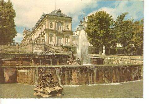 Postal 038218 : La Granja de San Ildefonso (Segovia). Fuente de la Selva y Palacio