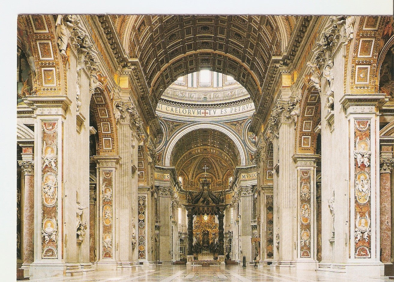 Postal 038241 : Citta del Vaticano. Basilique de Sant-Pierre