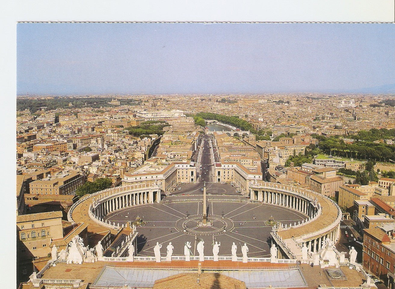 Postal 038244 : Citta del Vaticano. General view from the basilica od St. Peter