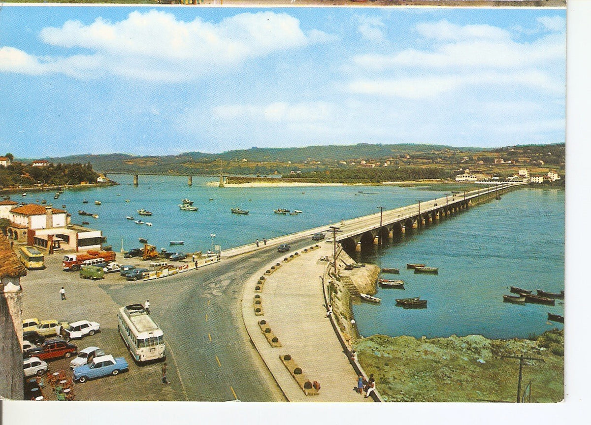 Postal 038245 : Puentedeume (La Coruña). La Ria y Puente en la carretera general
