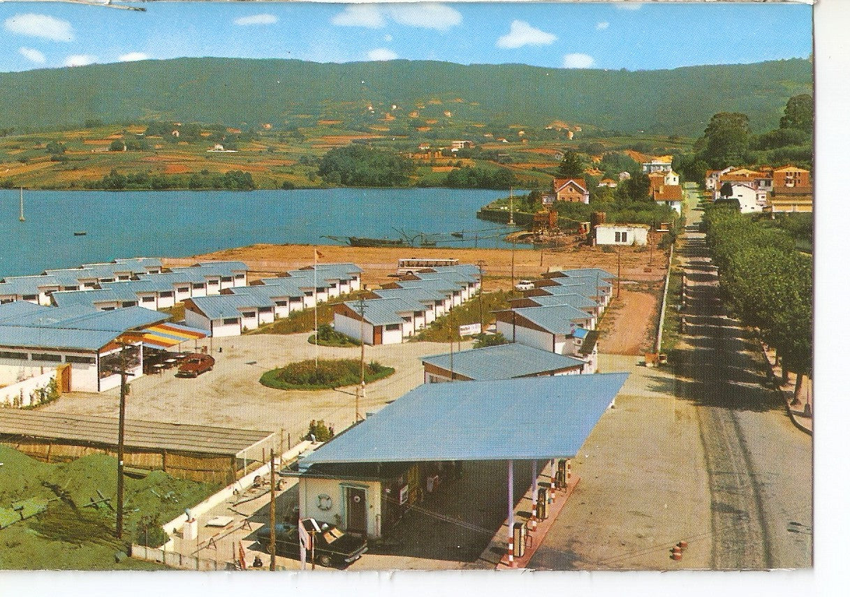 Postal 038247 : Puentedeume (La Coruña). Motel La Ria y Estacion Servicio