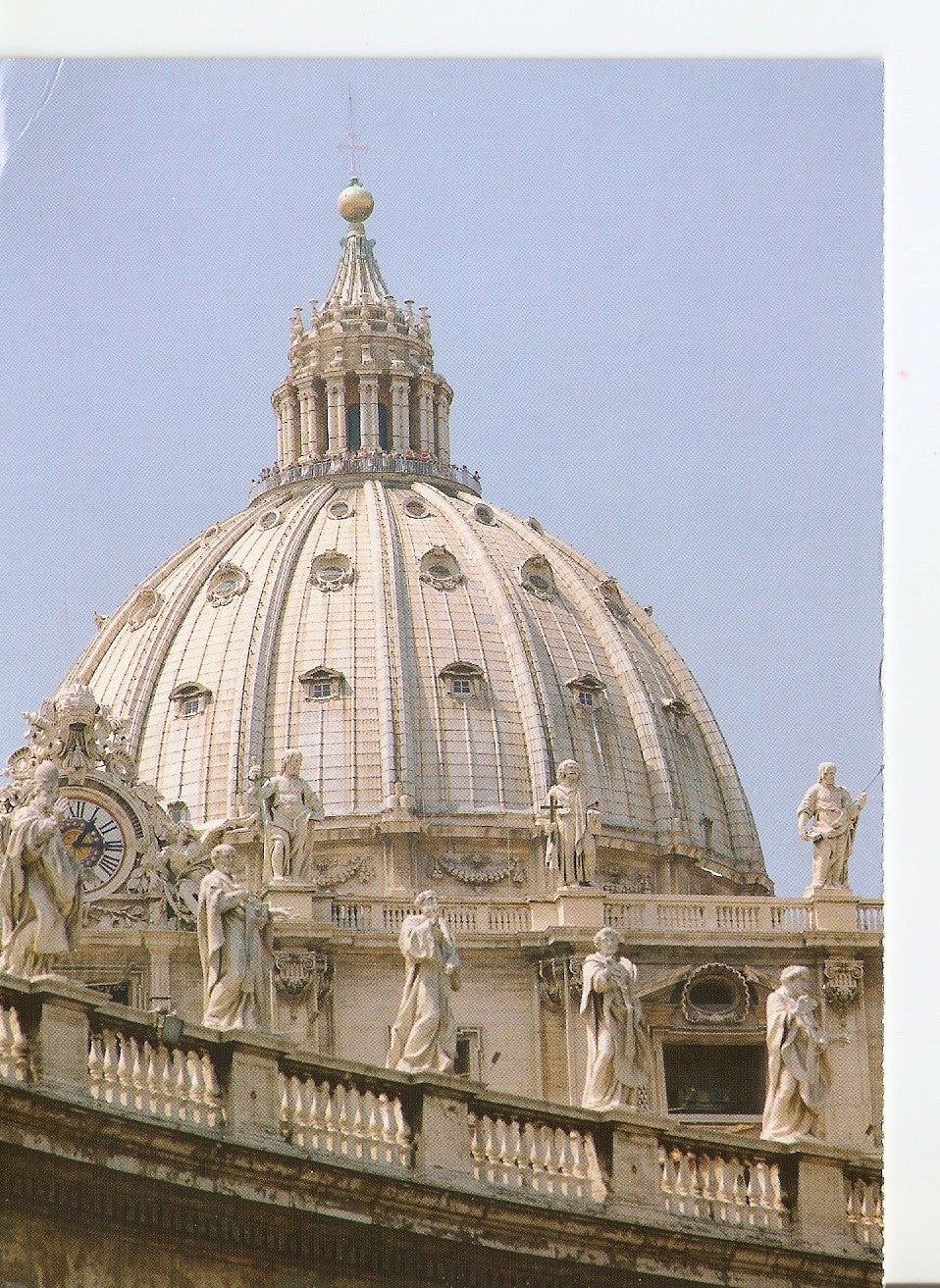Postal 038251 : Citta del Vaticano. The Dome of St. Peters