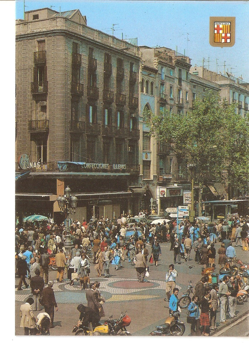 Postal 038297 : Barcelona. Las Ramblas