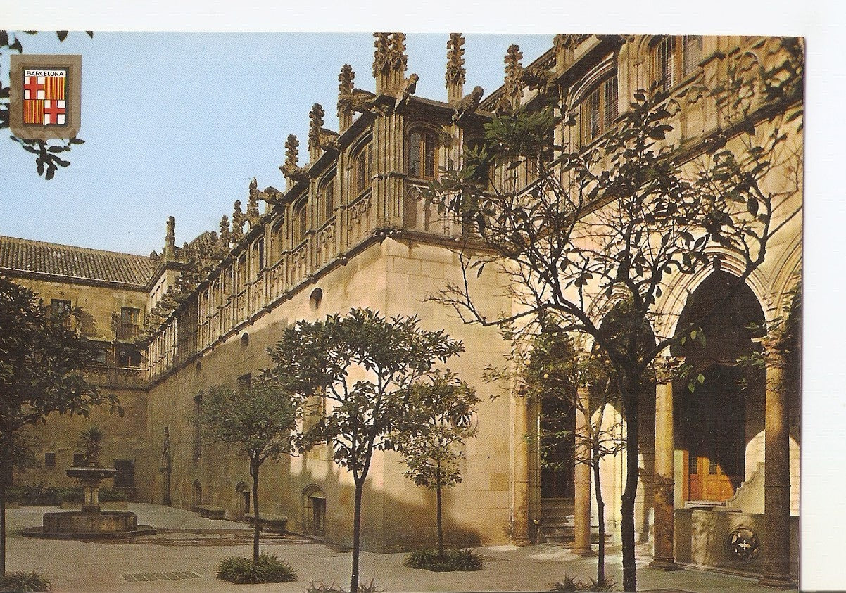 Postal 038298 : Barcelona. Barri Gotic. Pati dels Tarongers