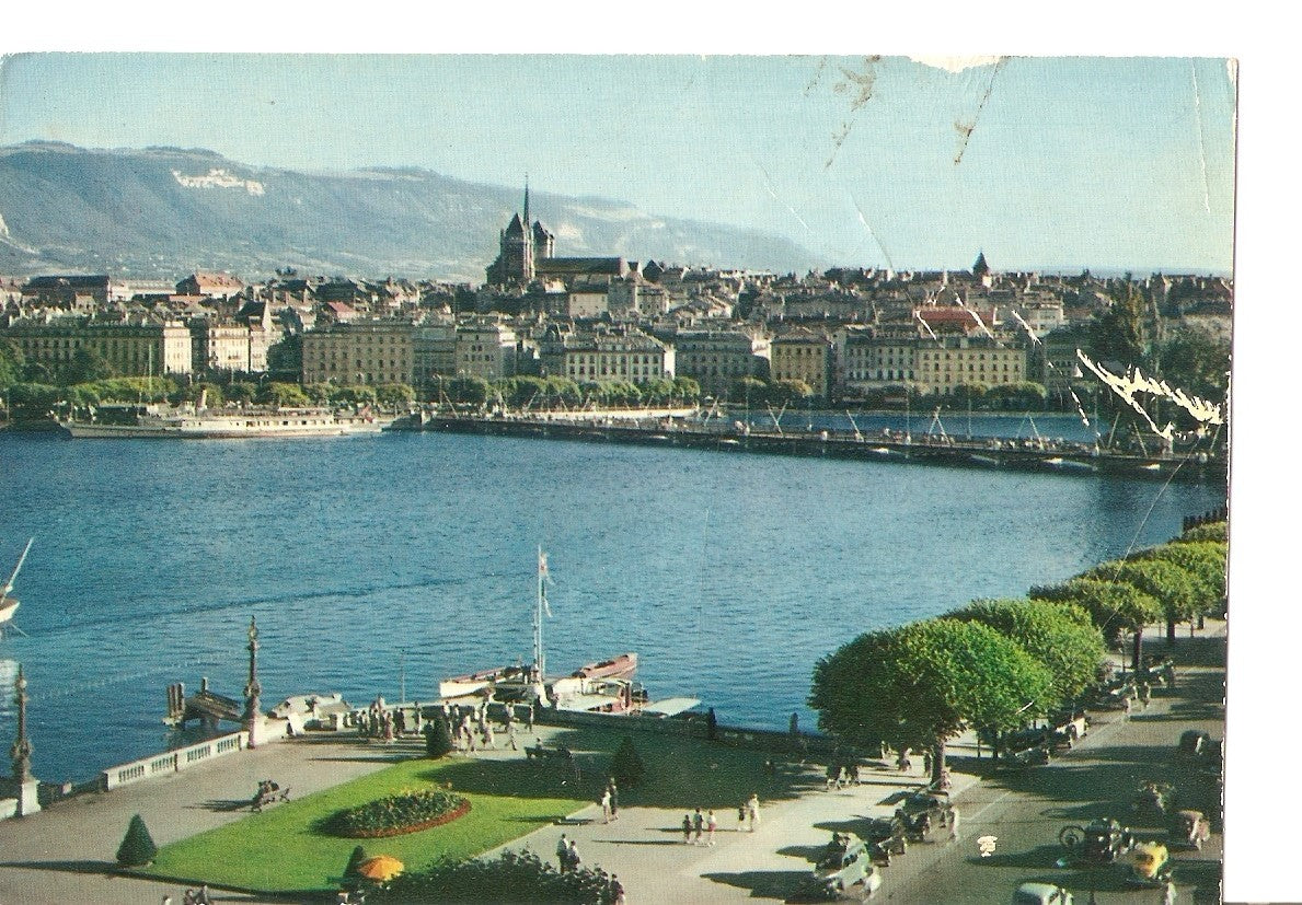 Postal 038332 : Geneve. La Rade et la Ville