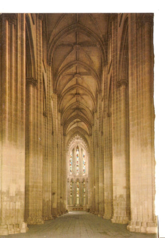 Postal 038351 : Batalha (Portugal). Monastery. Nave Principal da Igreja