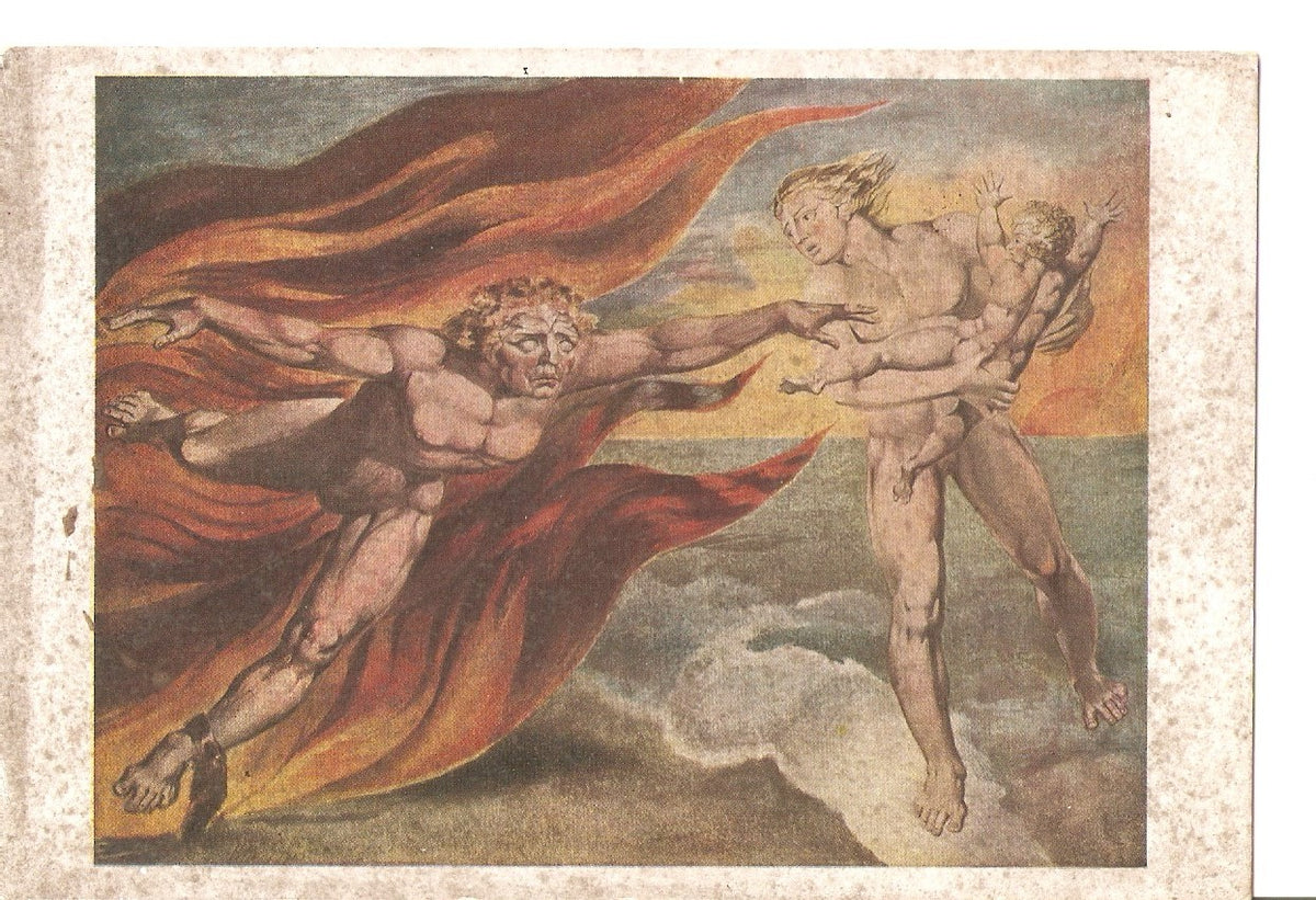 Postal 038362 : Tate Gallery Eilliam Blake: The Good and Evil Angels Struggling for possession of a child