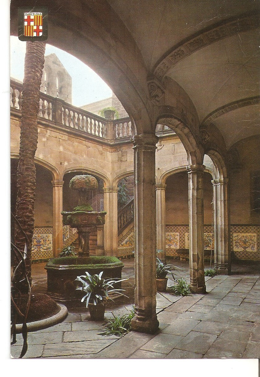 Postal 038381 : Barcelona. Barrio Gotico. Patio de la Casa del Arcediano