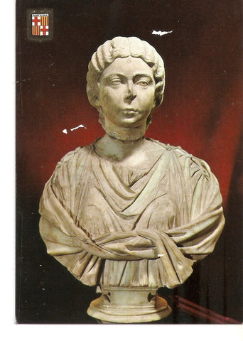 Postal 038387 : Museo de Historia de la Ciudad. Barcelona. Busto romano en marmol