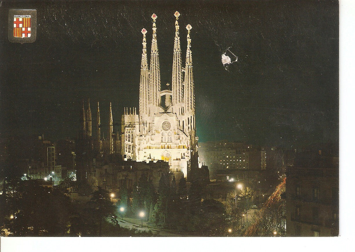 Postal 038394 : Barcelona. Templo de la Sagrada Familia (Gaudi)