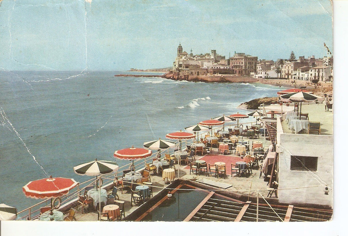 Postal 038416 : Sitges. La Punta y Maricel desde Los Viveros