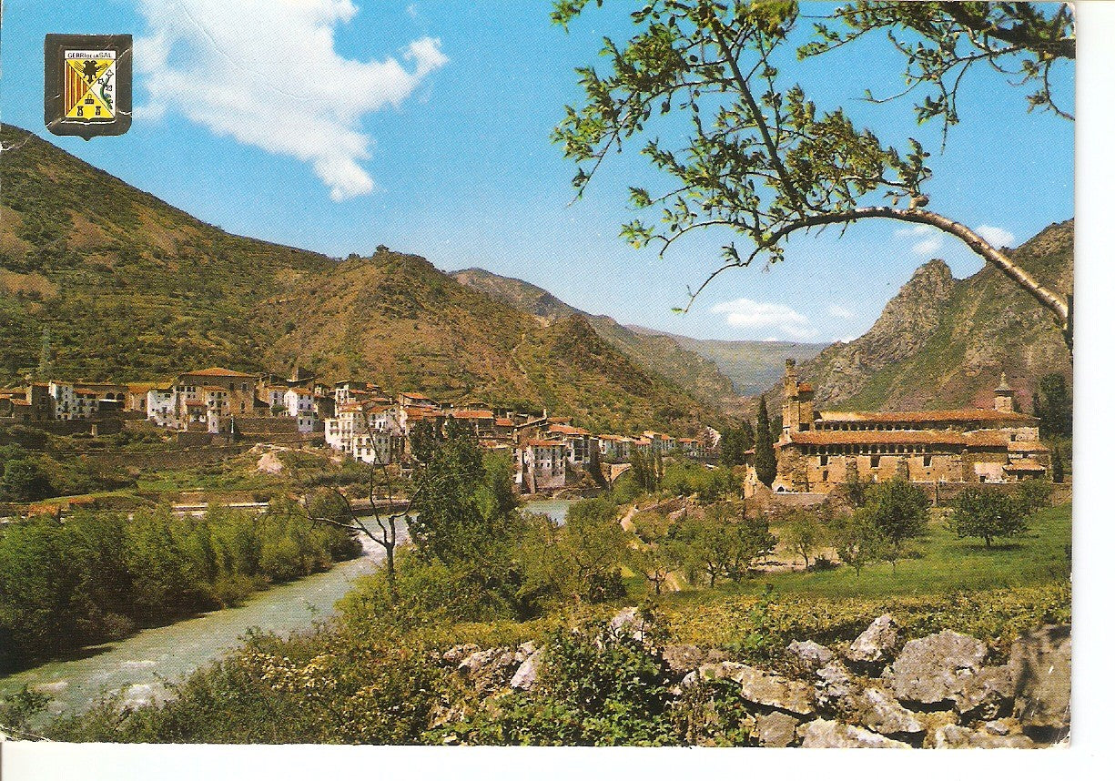 Postal 038419 : Pirineu Catala (Lleida). El Pallars. Gerri de la Sal junt al riu