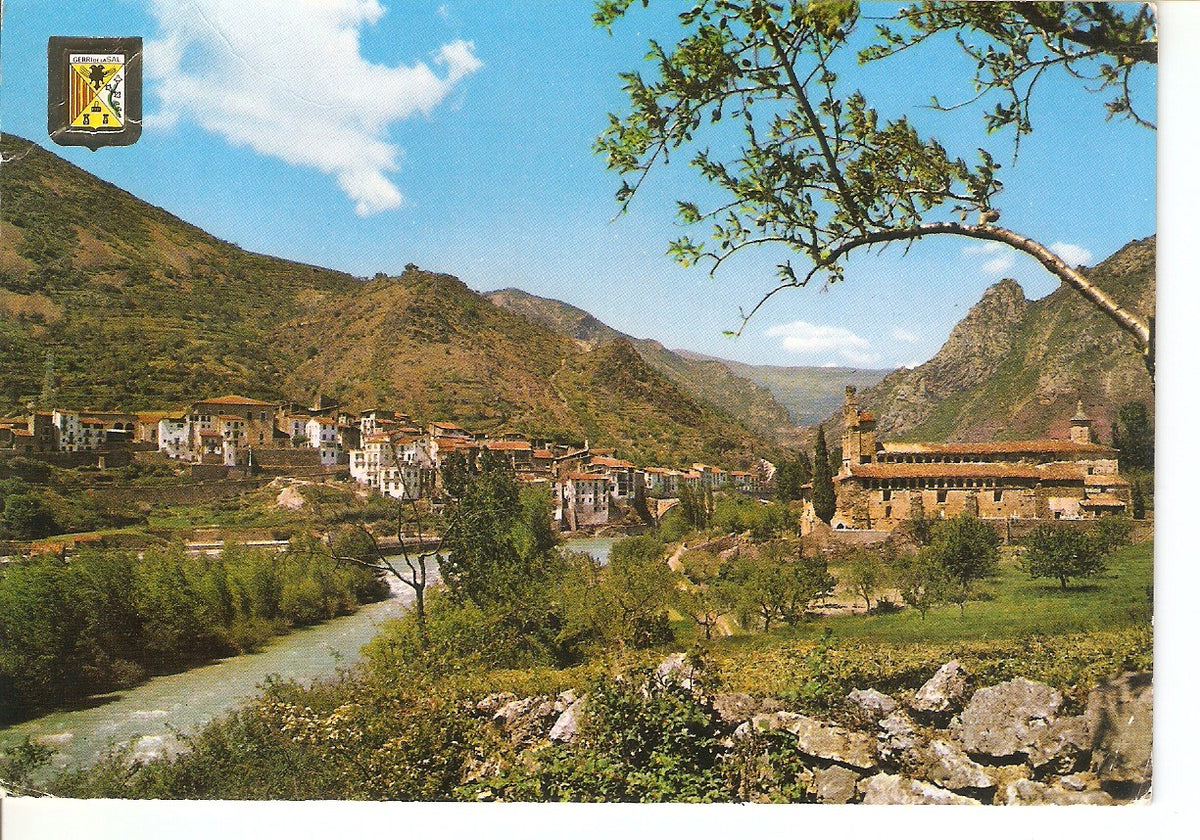 Postal 038419 : Pirineu Catala (Lleida). El Pallars. Gerri de la Sal junt al riu