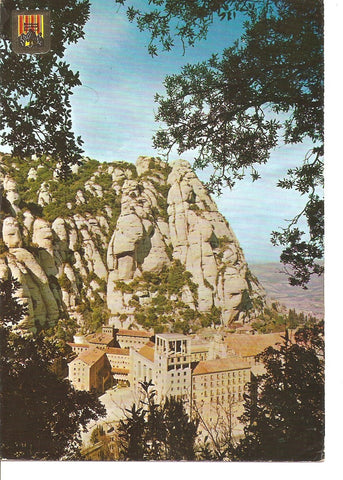Postal 038438 : Montserrat. Vista del Santuario desde Fray Garl