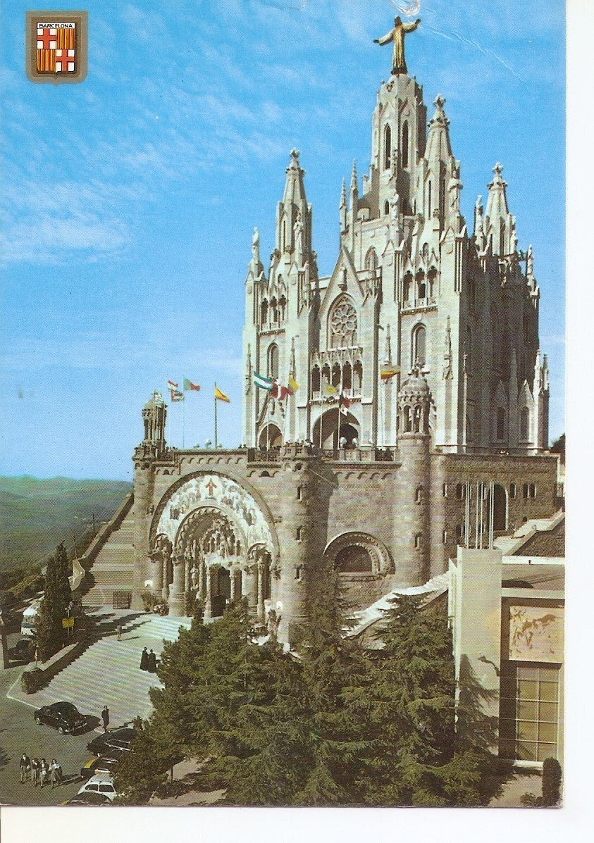 Postal 038444 : Barcelona. Tibidabo. Templo Expiatorio