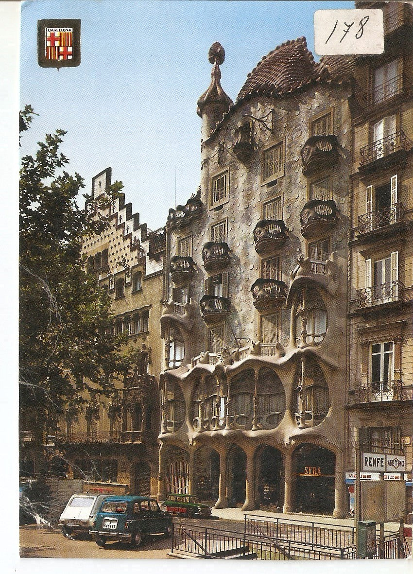 Postal 038457 : Barcelona. Casa Batllo: Arquitecto A. Gaudi