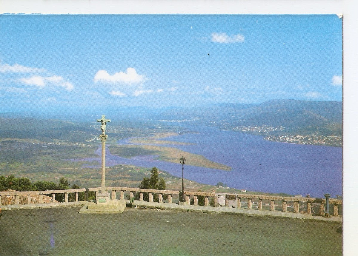 Postal 038508 : Monte Santa Tecla (Pontevedra). Panoramica del Miño
