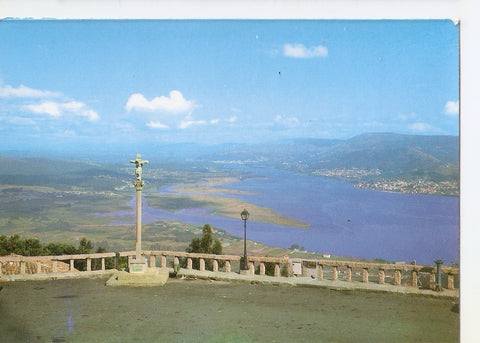 Postal 038508 : Monte Santa Tecla (Pontevedra). Panoramica del Miño