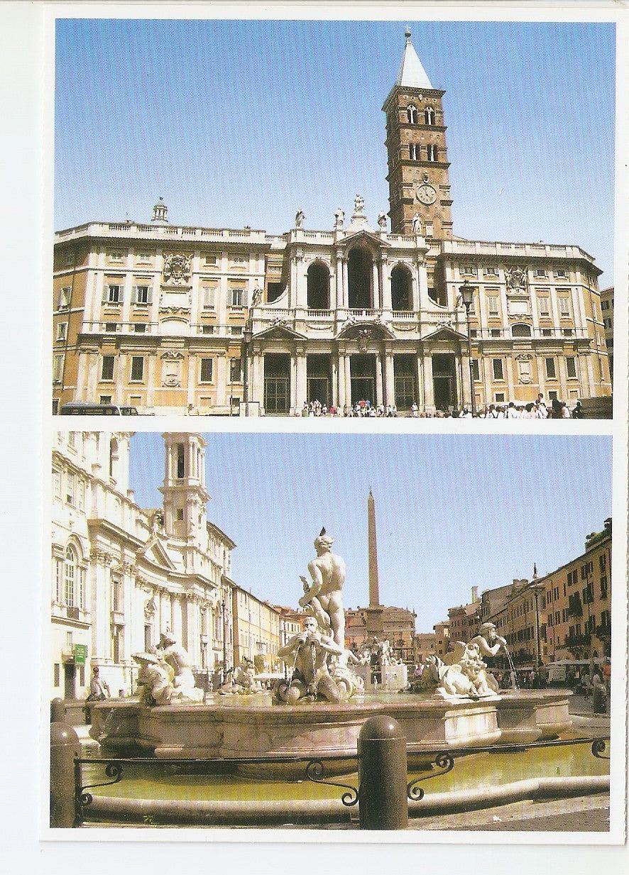 Postal 038519 : Roma. Basilica de Santa Maria Mayor - La Plaza Navona