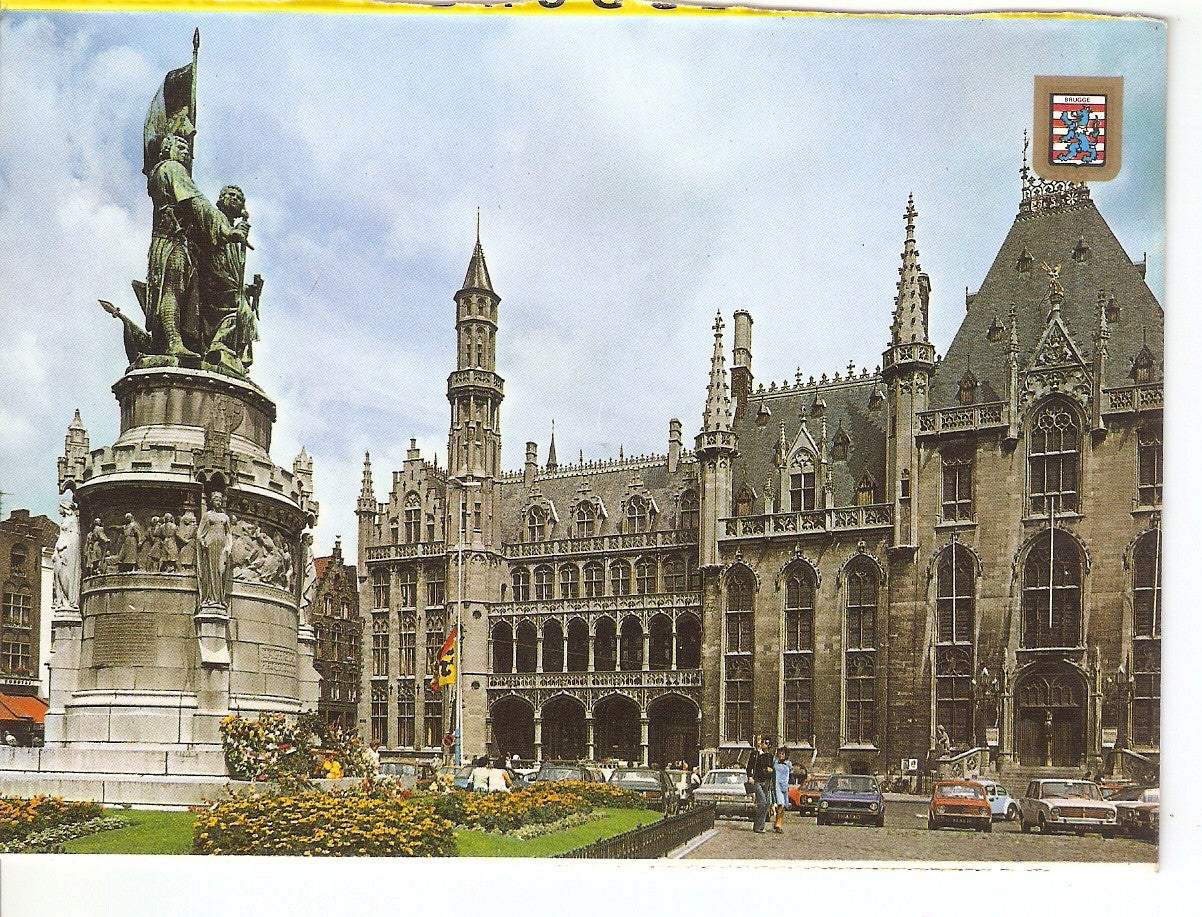 Postal 038556 : Brugge. Grand Square and Statue