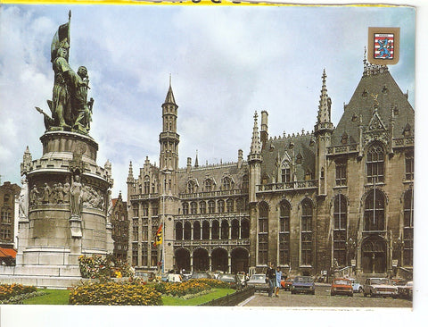 Postal 038556 : Brugge. Grand Square and Statue