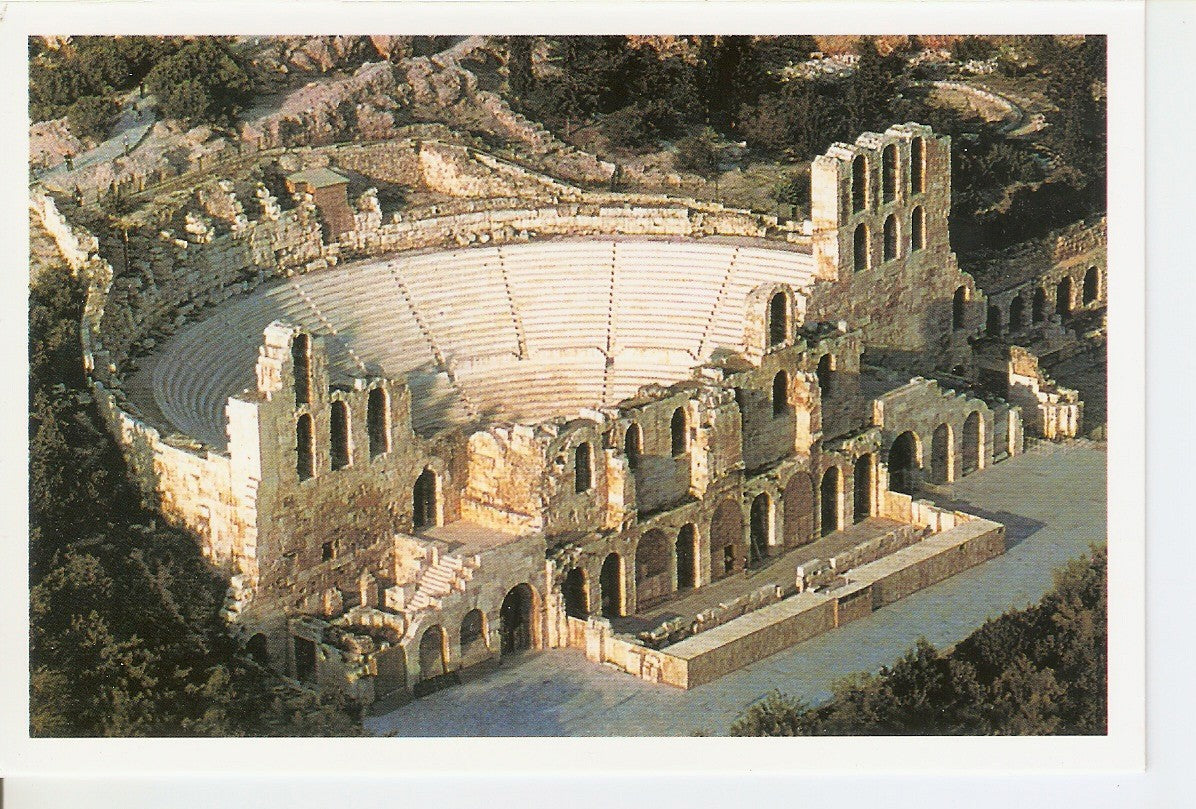Postal 038573 : Athens: Facade of the Odeon of Herodes Atticus