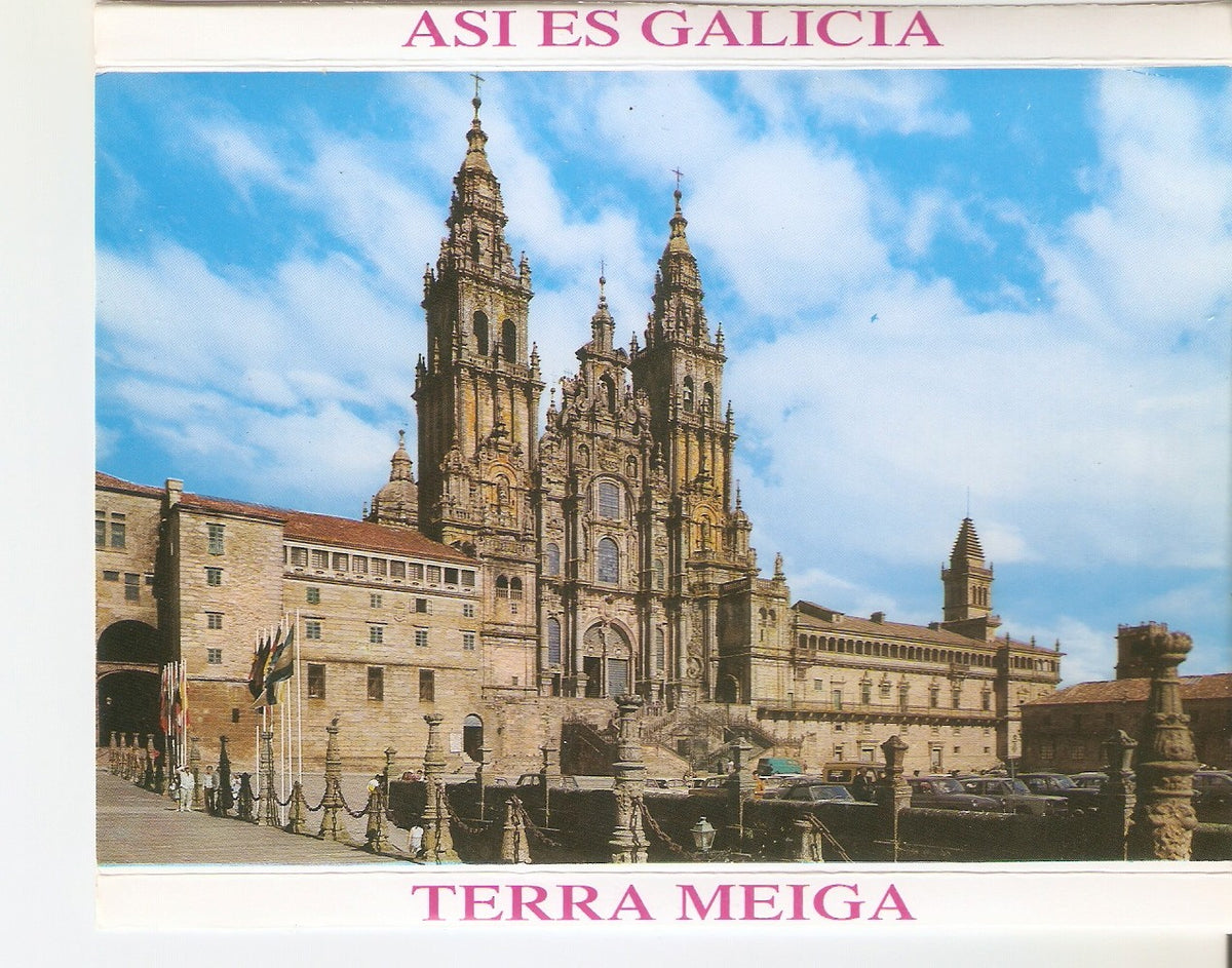 Postal 038587 : Santiago de Compostela. Catedral. Fachada del Obradoiro (siglo XVIII)