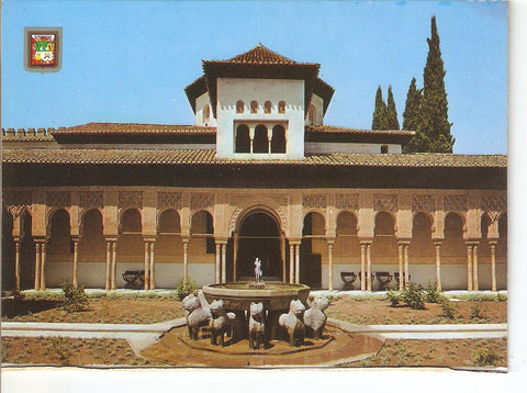 Postal 038595 : Granada. La Alhambra Patio de los Leones