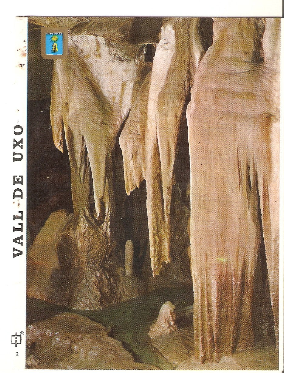 Postal 038619 : Vall de Uxo (Castellon). Gruta de San Jose. Cascada de Estalactitas