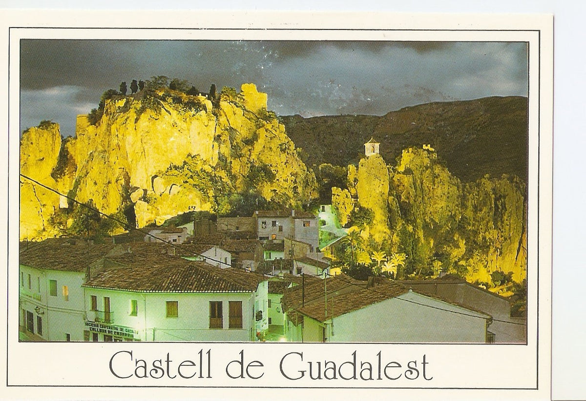 Postal 038664 : Castell de Guadalest (Alicante). Vista nocturna