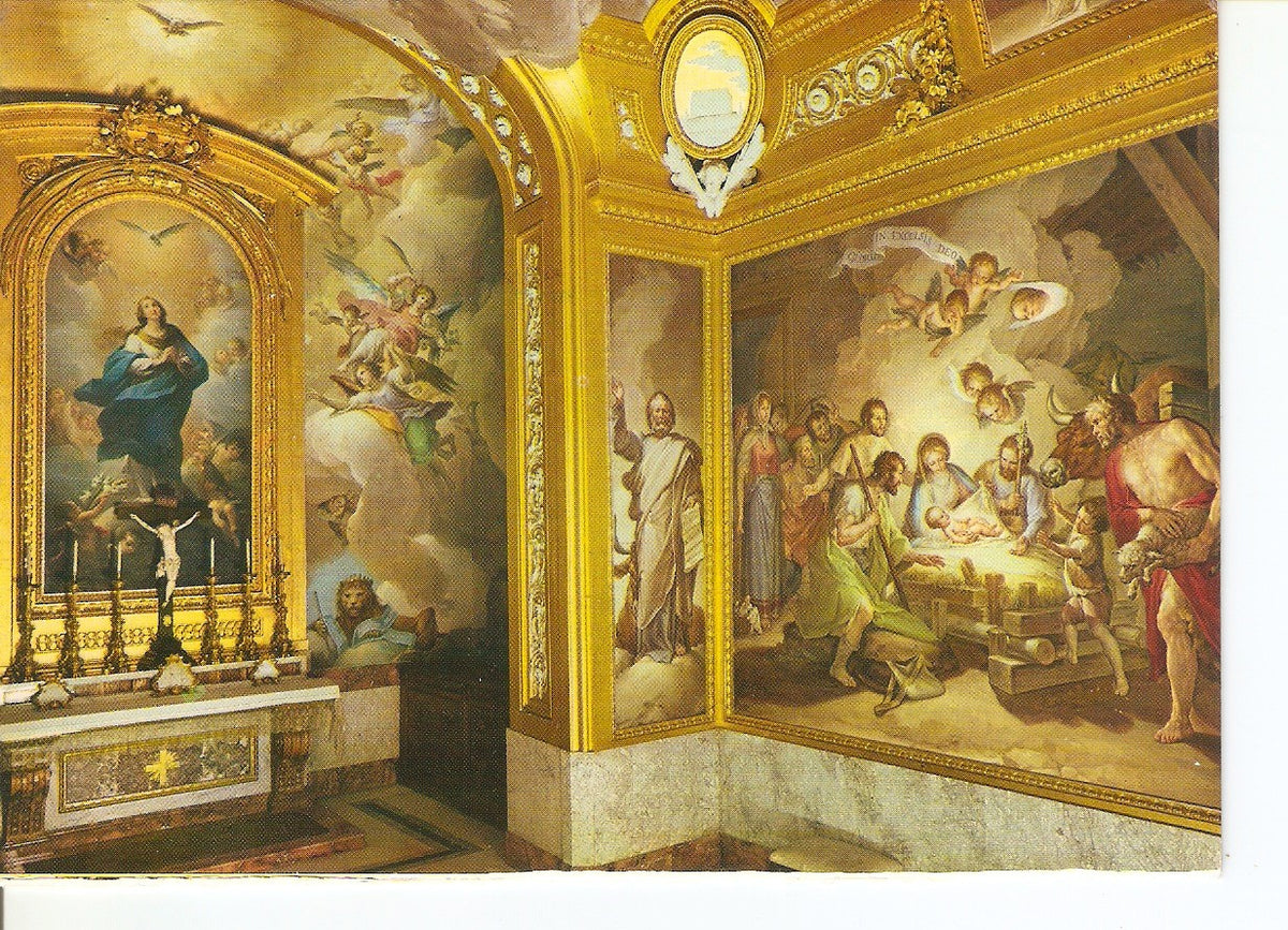 Postal 038692 : Aranjuez. Palacio Real. Capilla. Frescos de F. Bayeu