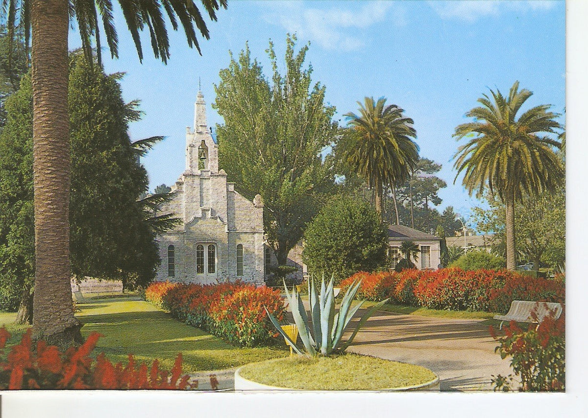 Postal 038757 : Isla de la Toja. Capilla y jardines
