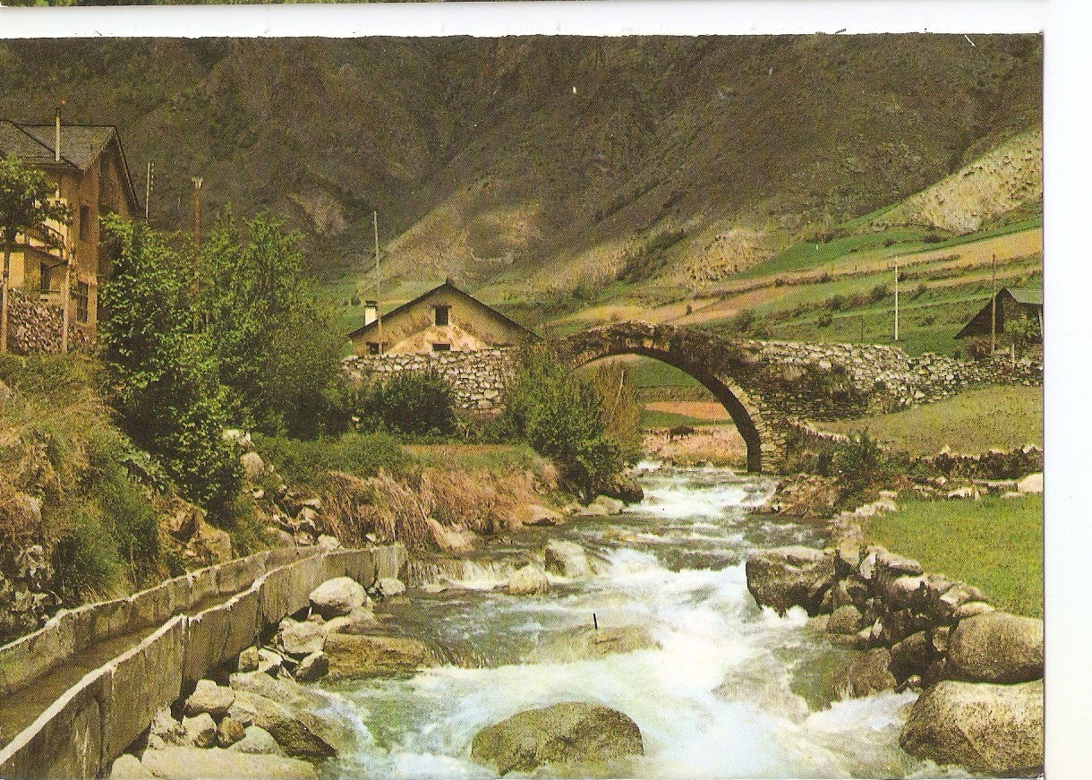 Postal 038763 : Espot (Pirineo Catalan). Puente Romanico