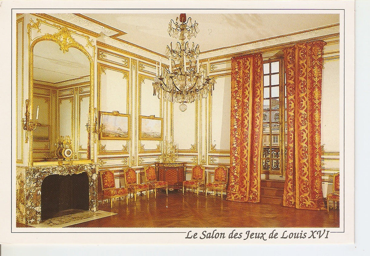 Postal 038781 : Versailles (Yvelines). Les Cabines interieurs du Roi Salon des Jeux de Louis XVI