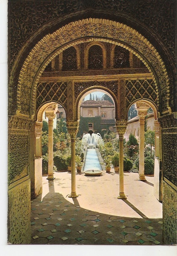Postal 038806 : Granada Generalife. Patio de la Acequia