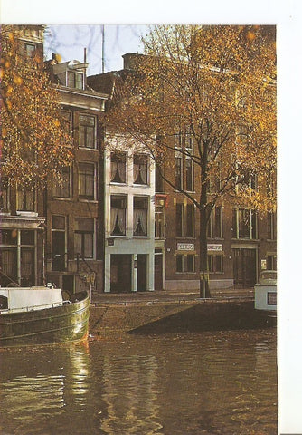 Postal 038822 : Amsterdam/Holland Singel met kleinste huisje van Amsterdam (nr7)
