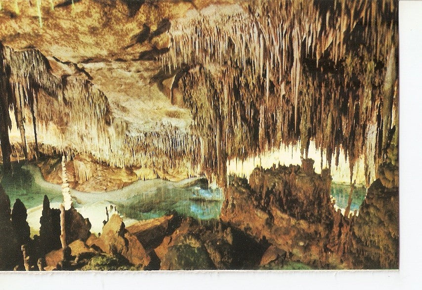 Postal 038833 : Cuevas del Drach. Porto Cristo - Mallorca. Castillo en Ruinas