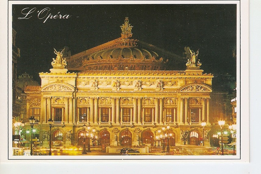 Postal 038878 : Paris la nuit lOpera illumine