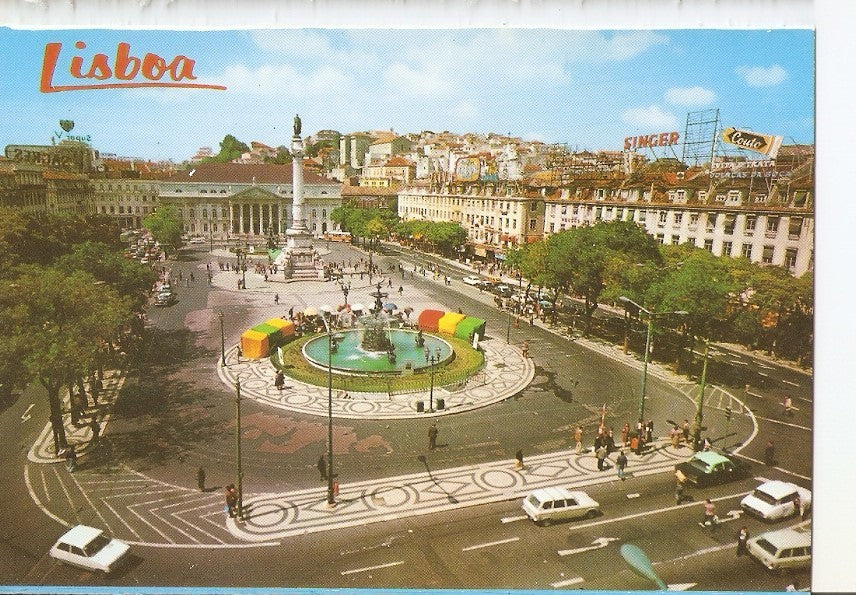 Postal 038902 : Lisboa (Portugal). Place d D. Pedro IV (Rossio)