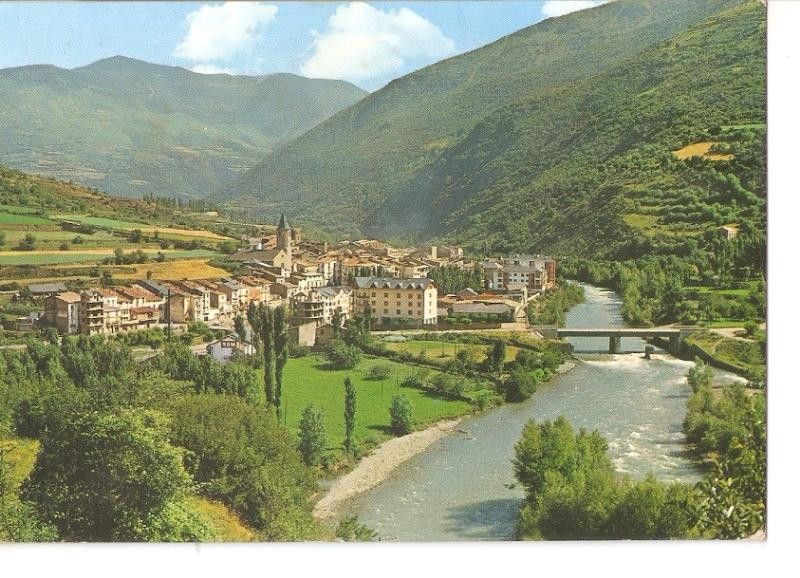 Postal 033312 : Pirineo de Lerida. El Pallars. Vista general de Sort