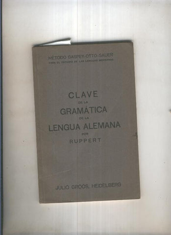Clave de la gramatica de la lengua alemana