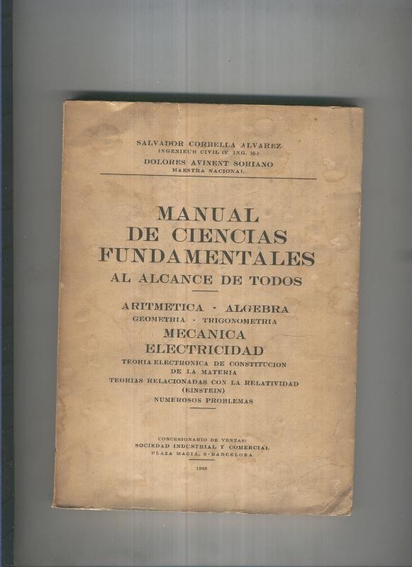 Manual de ciencias fundamentales al alcance de todos
