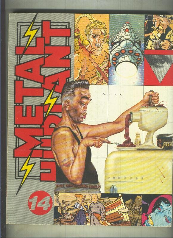 Metal Hurlant revista retapado numerado 14 con los numeros 42 al 44