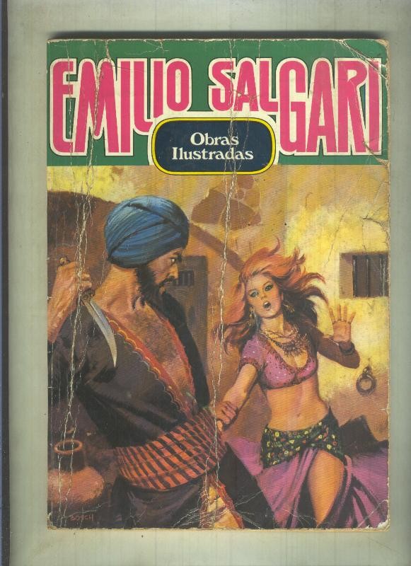 Obras ilustradas numero 04: Emilio Salgari (cubierta mal estado con cello y aviejada)