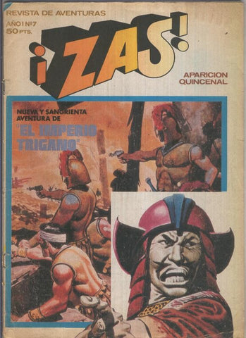 Zas revista numero 7 (numerado 2 en trasera, buen estado), leve roto en cubierta)