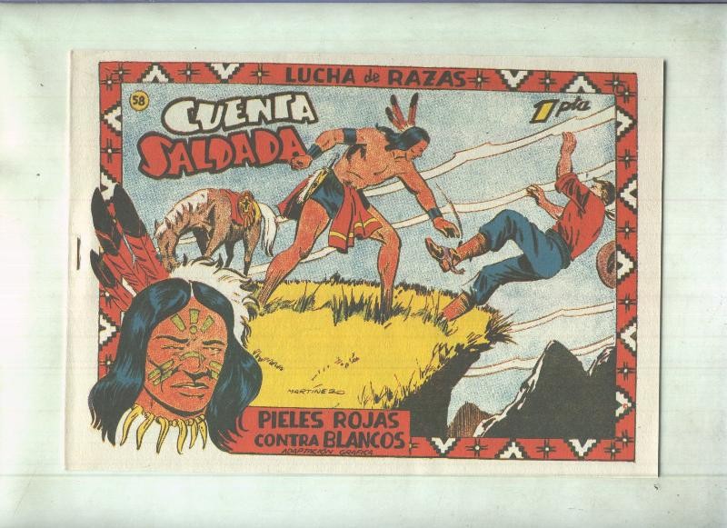 Facsimil: Lucha de Razas numero 58: Cuenta saldada