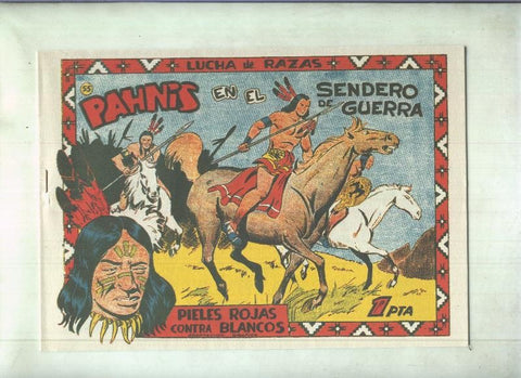 Facsimil: Lucha de Razas numero 55: Pahnis en el sendero de guerra