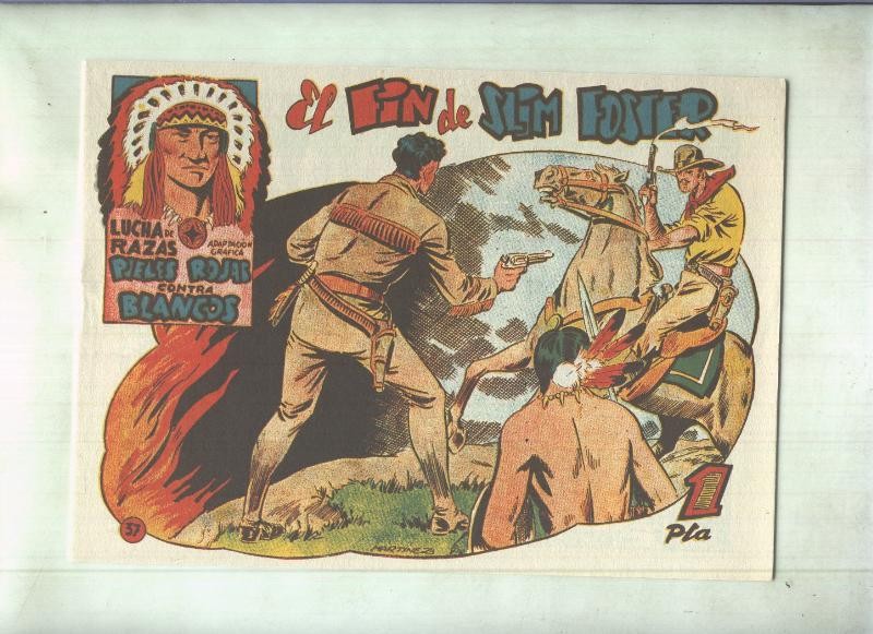 Facsimil: Lucha de Razas numero 37: El fin de Slim Foster