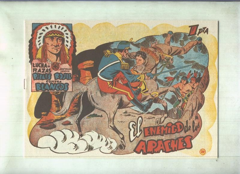 Facsimil: Lucha de Razas numero 29: El enemigo de los apaches